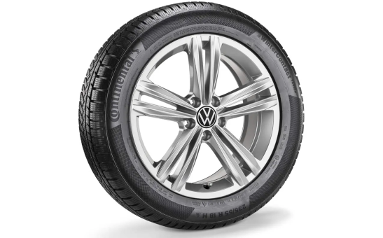 Koło zimowe VW Tiguan II z oponą Continental, R18, lewe