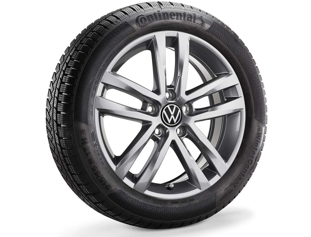 Koło zimowe Touran Salvador 17" z oponą Continental, prawe