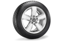 Koło zimowe VW T-Roc z oponą Semperit, R16, lewe
