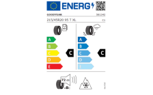 Koło zimowe VW ID3z oponą Goodyear,R20, lewe