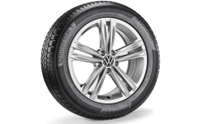 Koło zimowe VW Tiguan II z oponą Continental, R18, lewe