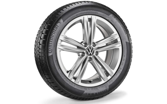 Koło zimowe VW Tiguan II z oponą Continental, R18, prawe