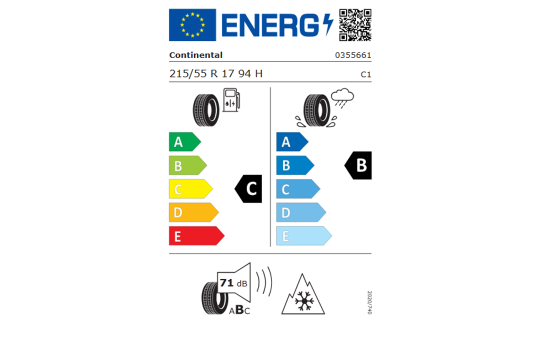 Koło zimowe Arteon/Arteon FL Merano 17" z oponą Continental, lewe