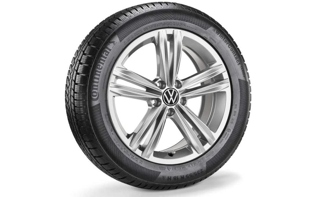Koło zimowe VW Tiguan II z oponą Continental, R18, prawe