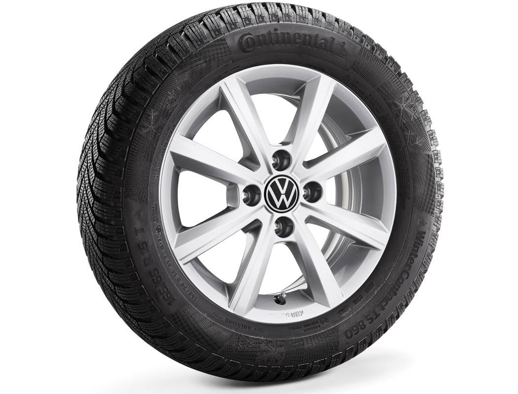 Koło zimowe VW Up!z oponą Continental,R15, lewe