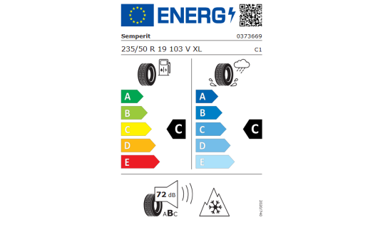 Koło zimowe VW Tiguan III z oponą Semperit, R19, prawe
