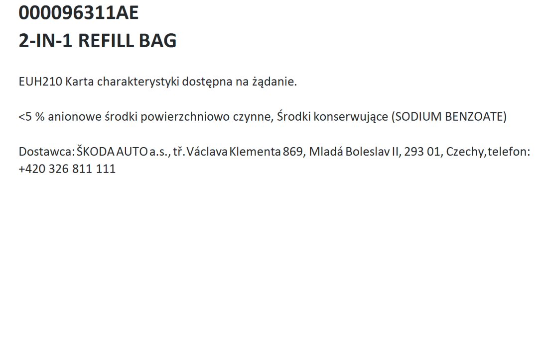 Płyn do uzupełniania czyścika ekranu, 200 ml