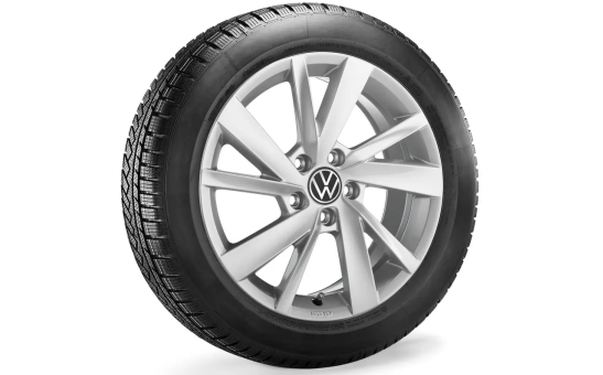 Koło zimowe Golf 8 Gavia 17" z oponą Continental, prawe