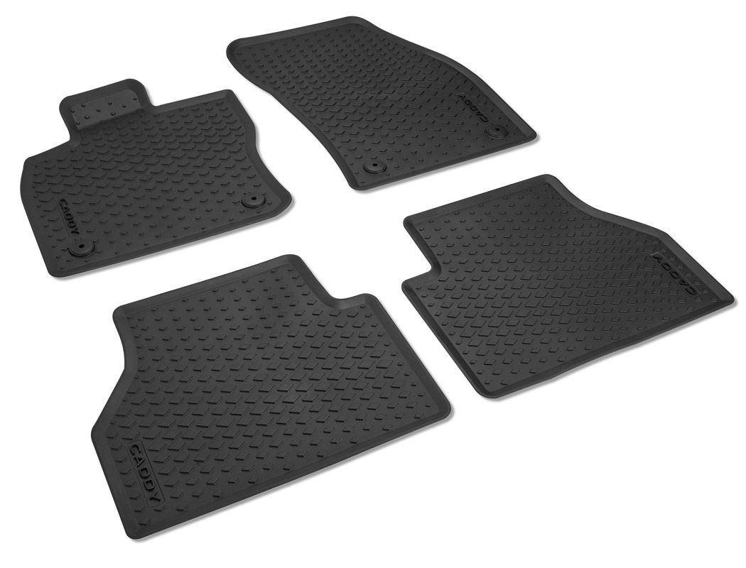 Dywaniki gumowe PREMIUM, VW Caddy 5, 4 szt.