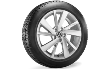 Koło zimowe Golf 8 Gavia 17" z oponą Continental, lewe