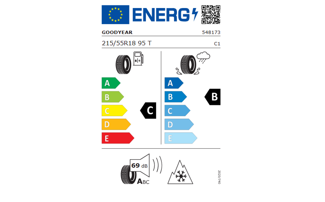 Koło zimowe ID.3 Loen 18" z oponą Goodyear, lewe