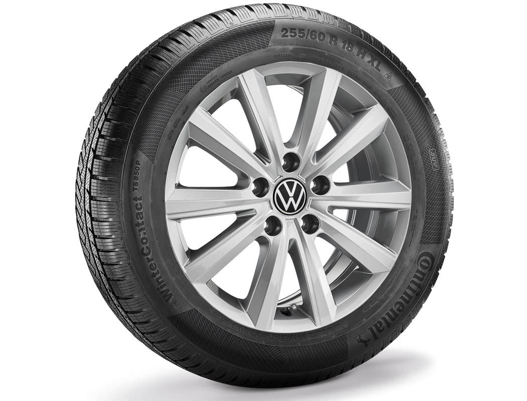 Koło zimowe VW Touaregz oponą Continental,R18, lewe