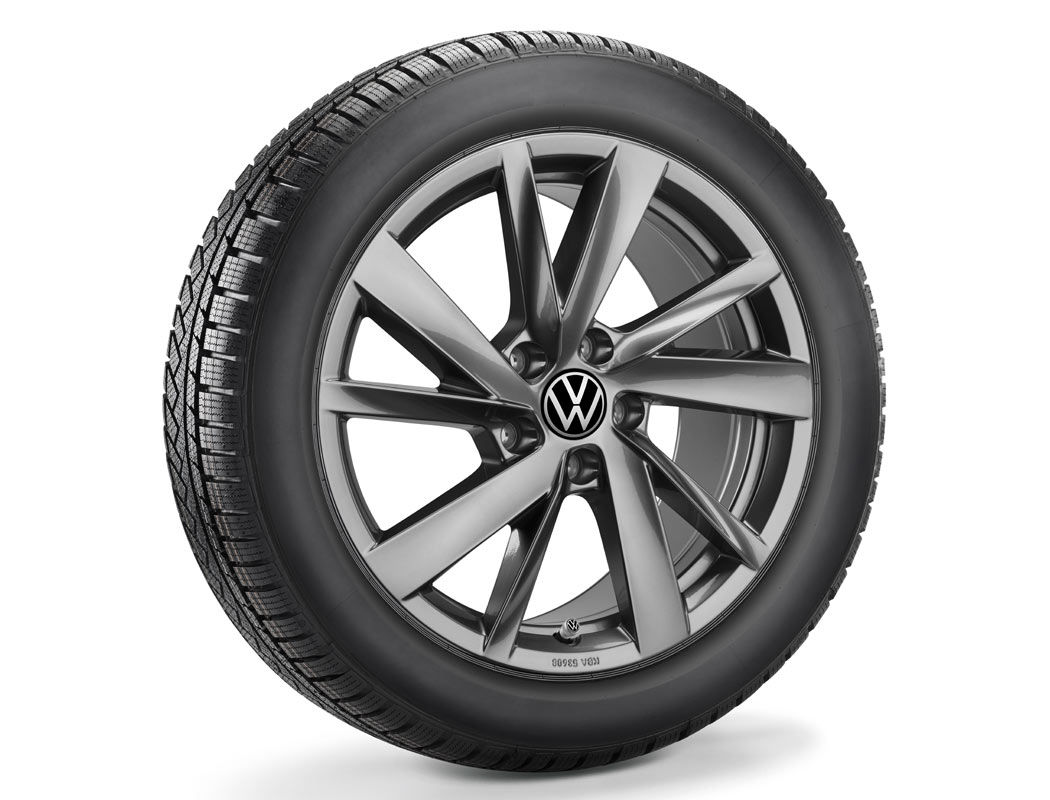 Koło zimowe VW Passat B9 z oponą Semperit, R17, lewe
