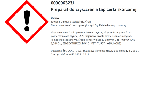 Preparat do czyszczenia tapicerki skórzanej 250 ml