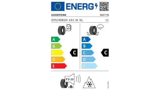 Koło zimowe VW ID.7 z oponą Goodyear, R20, prawe tył