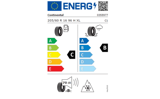 Koło zimowe VW Touran z oponą Continental, R16, prawe