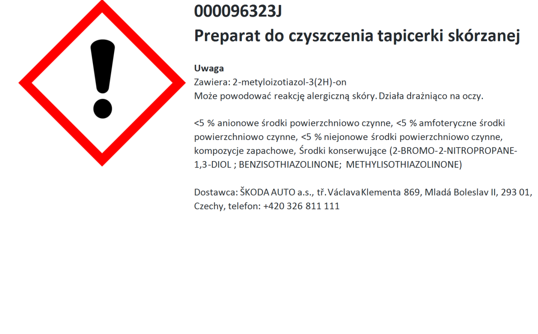 Preparat do czyszczenia tapicerki skórzanej 250 ml