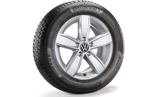 Koło zimowe T-Roc Corvara 16" z oponą Continental, prawe